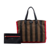 Secondhand Fendi Pequin Canvas Simply Shopping Tote
