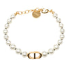 Dior Gold Plated Resin Pearl 30 Montaigne Bracelet Secondhand