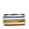 Fendi Micro Bicolor Metallic Leather Flowerland Double Baguette Satchel Secondhand