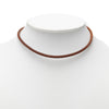 Hermès Leather and Gold Plated Kite Choker Necklace Secondhand