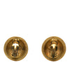 Secondhand Chanel CC Gold Plated Round Clip On Earrings