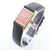 CARTIER Must Tank 3008378 925 External GP x Leather Stem-winder Burgundy Dial Watch Secondhand
