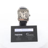 Cartier Santos 100 W20076X8 2656733456CE SS AT Watch with White Dial Secondhand