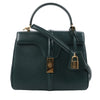 Celine Sac 16 Small Smooth Leather Handbag in Green Secondhand