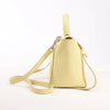 CELINE Belt Bag Grained Leather Micro 2Way Handbag in Yellow Secondhand