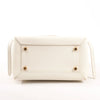 CELINE Belt Bag Grained Leather Mini 2Way Handbag in White Secondhand