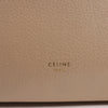 CELINE Belt Bag Grained Leather Mini 2Way Handbag in Beige Secondhand
