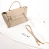 Celine Belt Bag Mini Leather 2way Handbag in Beige Secondhand