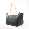 Celine Belt Bag Mini Leather 2way Handbag in Black x Beige Secondhand