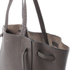 Secondhand Celine Cabas Phantom Medium Leather Shoulder Bag in Gray