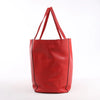 Celine Cabas Phantom Large Leather Shoulder Bag in Red Secondhand