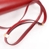 CELINE Classic Box Medium Leather Crossbody Bag in Red Secondhand