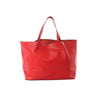 CELINE Cabas Horizontal Leather 2Way Handbag in Red Secondhand