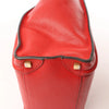 CELINE Luggage Micro Leather Handbag in Red Secondhand