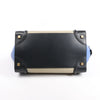 Celine Luggage Mini Leather Tri-Color Handbag in Blue x Beige x Black Secondhand