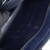 CELINE Nano Luggage Leather 2Way Handbag in Navy Blue Secondhand