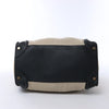 Celine Luggage Large Canvas & Leather Handbag in Beige x Black Secondhand
