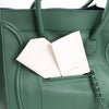 CELINE Luggage Phantom Small Leather Handbag in Green Secondhand