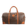 Celine Macadam Boston PVC & Leather Travel Bag in Brown Secondhand