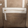Celine Cabas Phantom Small Leather Shoulder Bag in White Secondhand