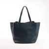 Celine Cabas Phantom Small Leather Shoulder Bag in Navy Blue Secondhand