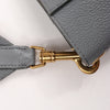 CELINE Seau Sangle Bucket Mini Leather Shoulder Bag in Gray Secondhand
