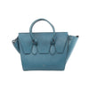 Celine Tie Knot Leather Handbag in Blue Secondhand