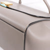 CELINE Trapeze Leather x Suede 2Way Handbag in Gray Secondhand