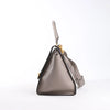 CELINE Trapeze Leather x Suede 2Way Handbag in Gray Secondhand