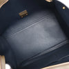 CELINE Trapeze Leather x Suede 2Way Handbag in Beige x Black, Khaki Secondhand