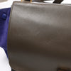 CELINE Trapeze Leather x Suede 2Way Handbag in Brown x Navy Blue x Black Secondhand