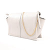 Secondhand Celine Tri-Fold Leather Chain Shoulder Bag in Gray