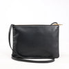 Celine Trio Large Leather Crossbody bag in Black Secondhand