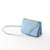 Celine Trio Small Leather Crossbody bag in Blue Secondhand