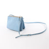 Celine Trio Small Leather Crossbody bag in Blue Secondhand