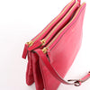 Celine Trio Large Leather Crossbody bag in Pink Secondhand