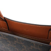 Celine Triomphe Vertical Cabas Large PVC x Leather Handbag in Black x Brown Secondhand