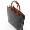 Celine Triomphe Vertical Cabas Large PVC x Leather Handbag in Black x Brown Secondhand