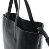 CELINE Cabas Vertical Small Leather 2Way Handbag in Black Secondhand