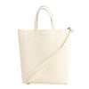 Celine Vertical Cabas Phantom Small Leather 2Way Shoulder Bag in White Secondhand
