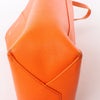 CELINE Cabas Vertical Small Leather 2Way Handbag in Orange Secondhand