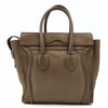 Céline Luggage Micro handbag in dove-grey leather