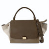 Céline Trapèze shoulder bag in linen and leather