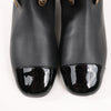 Chanel Coco Mark Camelia 17A Leather Ankle Boots in Black G32929, Size 36 EU Secondhand