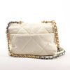 Chanel Chanel 19 Leather Quilted Chain 2Way Handbag in Ecru Secondhand