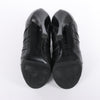 Chanel Coco Mark Camelia Leather Booties in Black G28629, Size 37.5 EU Secondhand