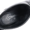 Chanel Coco Mark Camelia Leather Booties in Black G28629, Size 37.5 EU Secondhand