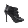 Chanel Coco Mark Camelia Leather Booties in Black G28629, Size 37.5 EU Secondhand