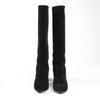 Chanel Coco Mark 16B Suede Long Boots in Black G32122, Size 39 EU Secondhand