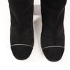 Chanel Coco Mark 16B Suede Long Boots in Black G32122, Size 39 EU Secondhand